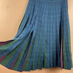 Vintage Pendleton Reversible Pleated Skirt 28